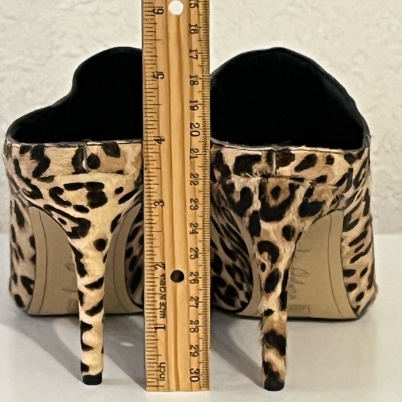 NWOB Sam Edelman Leopard Print Stiletto Mules Size 8. Mob Wife Boss Babe Energy - Picture 10 of 14